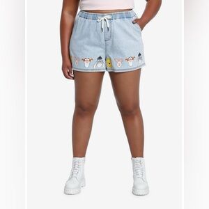 Disney Print Winnie The Pooh Drawstring Shorts